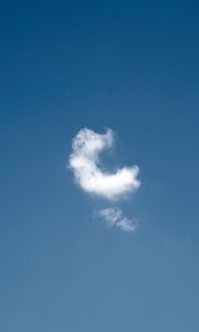 Preview wallpaper clouds, figure, sky