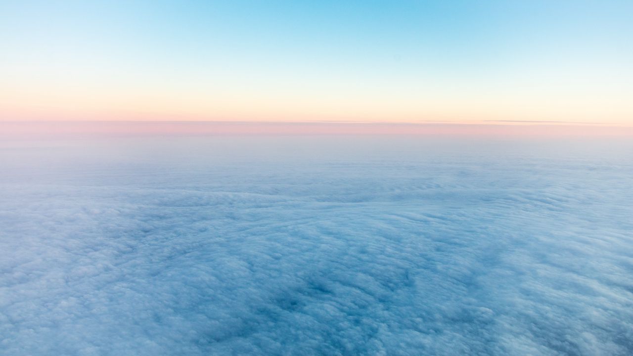 Wallpaper clouds, flight, horizon, nature