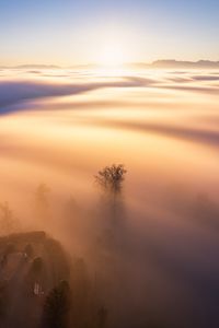 Preview wallpaper clouds, fog, light, dawn, nature