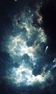 Preview wallpaper clouds, glare, light, abstraction