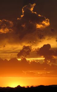 Preview wallpaper clouds, horizon, sunset, sky, cloudy