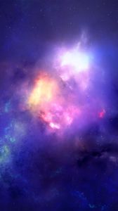 Preview wallpaper clouds, light, nebula, abstraction