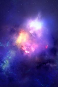 Preview wallpaper clouds, light, nebula, abstraction