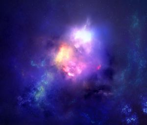 Preview wallpaper clouds, light, nebula, abstraction