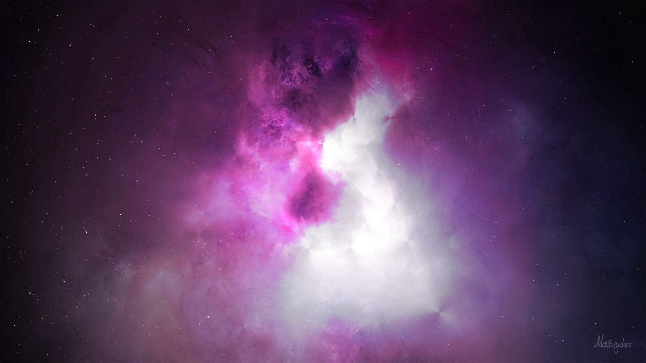 Wallpaper clouds, light, nebula, abstraction, glow