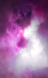 Preview wallpaper clouds, light, nebula, abstraction, glow