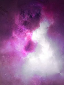 Preview wallpaper clouds, light, nebula, abstraction, glow