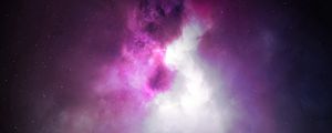 Preview wallpaper clouds, light, nebula, abstraction, glow