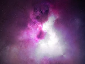 Preview wallpaper clouds, light, nebula, abstraction, glow