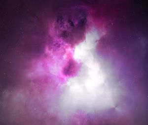 Preview wallpaper clouds, light, nebula, abstraction, glow