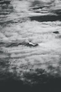 Preview wallpaper clouds, mountains, relief, bw