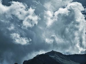 Preview wallpaper clouds, mountains, sky