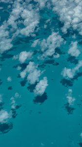 Preview wallpaper clouds, ocean, water, aerial view