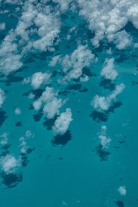 Preview wallpaper clouds, ocean, water, aerial view