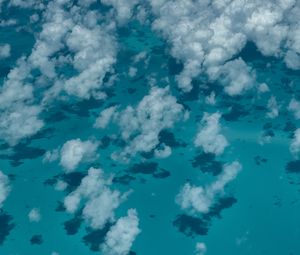 Preview wallpaper clouds, ocean, water, aerial view