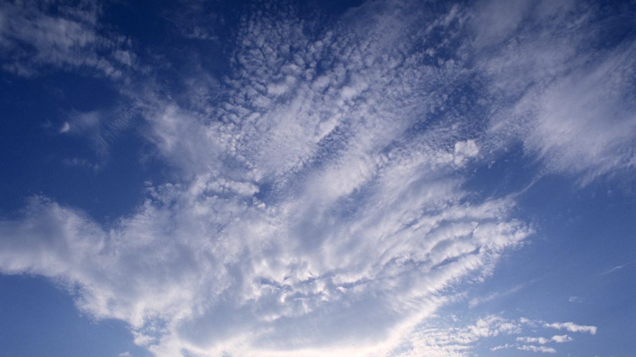 Wallpaper clouds, patterns, sky, white, blue, cleanliness