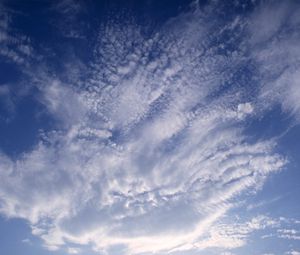 Preview wallpaper clouds, patterns, sky, white, blue, cleanliness