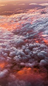 Preview wallpaper clouds, porous, aerial view, overview, height