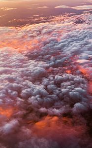 Preview wallpaper clouds, porous, aerial view, overview, height