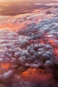 Preview wallpaper clouds, porous, aerial view, overview, height