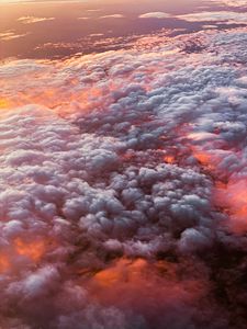 Preview wallpaper clouds, porous, aerial view, overview, height