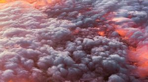 Preview wallpaper clouds, porous, aerial view, overview, height