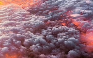 Preview wallpaper clouds, porous, aerial view, overview, height