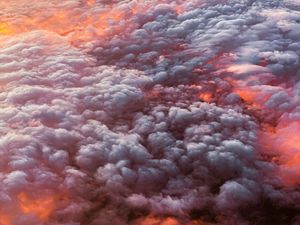 Preview wallpaper clouds, porous, aerial view, overview, height