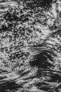 Preview wallpaper clouds, porous, bw, sky