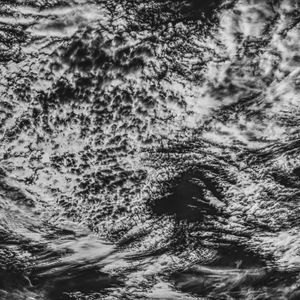 Preview wallpaper clouds, porous, bw, sky