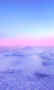 Preview wallpaper clouds, porous, horizon, pink, lilac