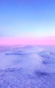 Preview wallpaper clouds, porous, horizon, pink, lilac