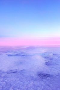 Preview wallpaper clouds, porous, horizon, pink, lilac