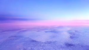 Preview wallpaper clouds, porous, horizon, pink, lilac