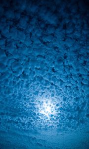 Preview wallpaper clouds, porous, sky, moon