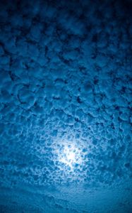 Preview wallpaper clouds, porous, sky, moon