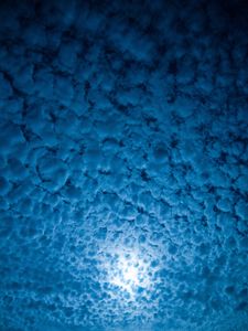 Preview wallpaper clouds, porous, sky, moon