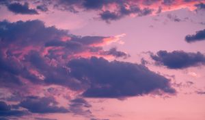 Preview wallpaper clouds, porous, sky, sunset