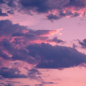 Preview wallpaper clouds, porous, sky, sunset