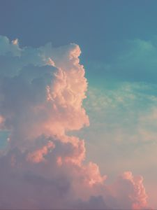 Preview wallpaper clouds, porous, sky, bright, day