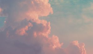 Preview wallpaper clouds, porous, sky, bright, day