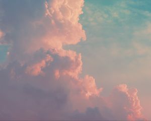 Preview wallpaper clouds, porous, sky, bright, day