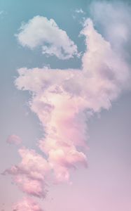 Preview wallpaper clouds, porous, sky, pastel