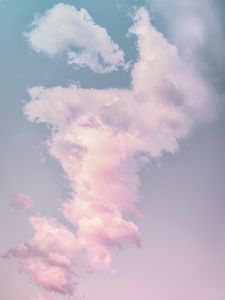 Preview wallpaper clouds, porous, sky, pastel