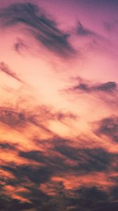 Preview wallpaper clouds, porous, sunset