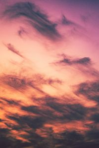 Preview wallpaper clouds, porous, sunset