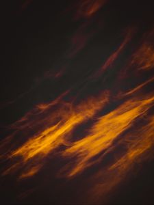 Preview wallpaper clouds, porous, sunset, sky