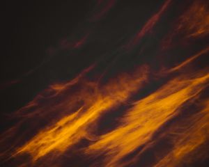 Preview wallpaper clouds, porous, sunset, sky