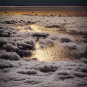 Preview wallpaper clouds, sea, aerial view, height, overview