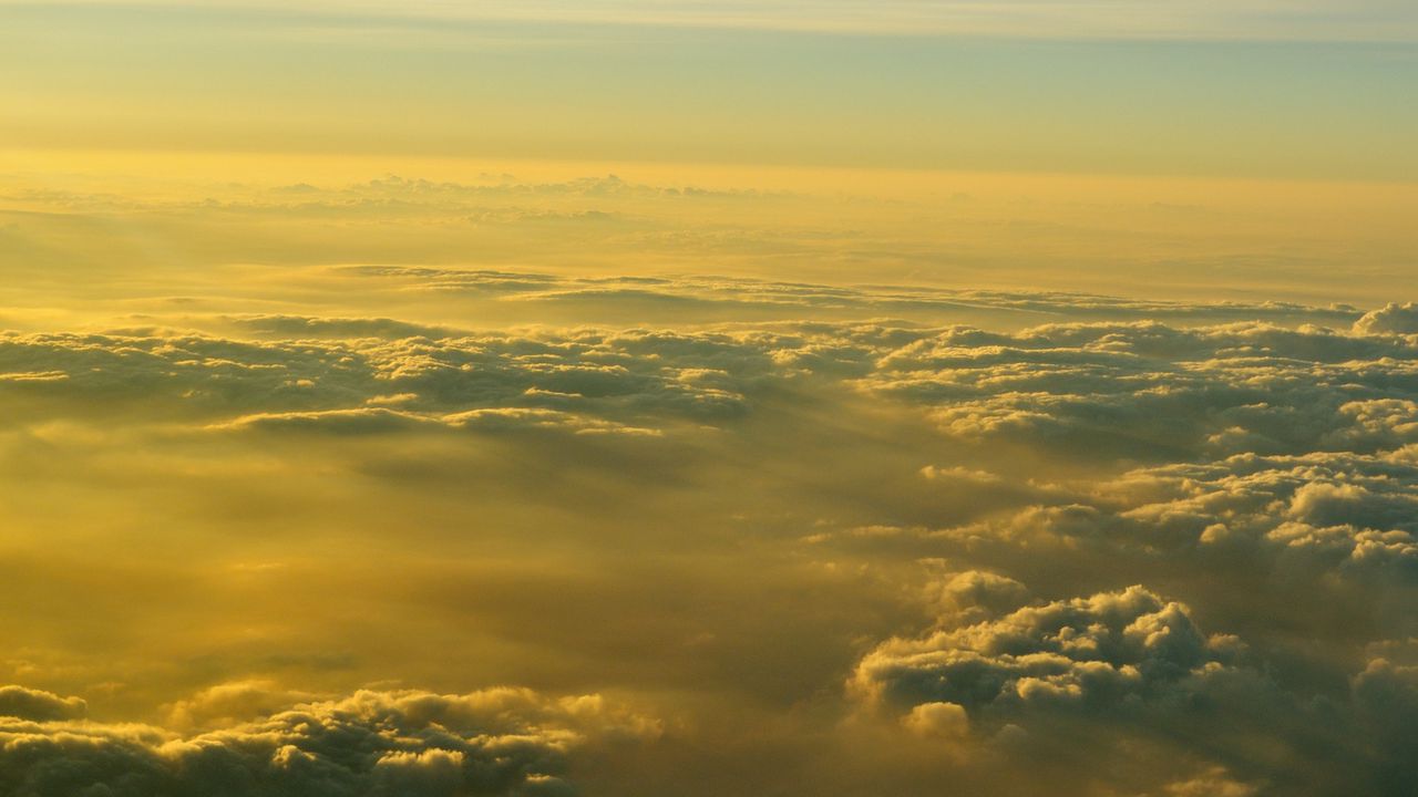 Wallpaper clouds, sky, atmosphere, height, flight